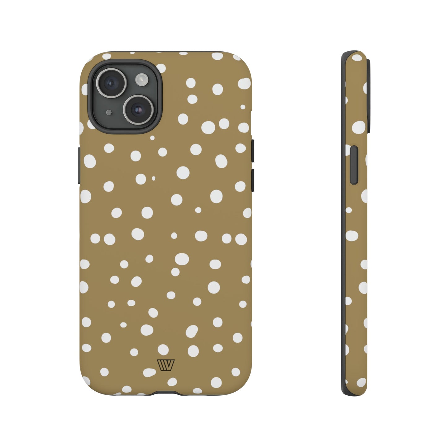 Dark Beige Dots | Tough Phone Case, view 2048 — Soul Flow Apparel
