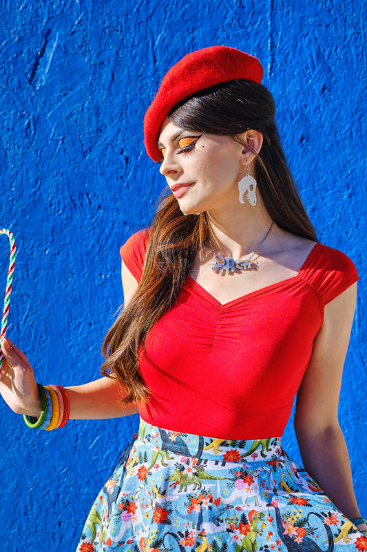 Isabel Top in Red — Soul Flow Apparel