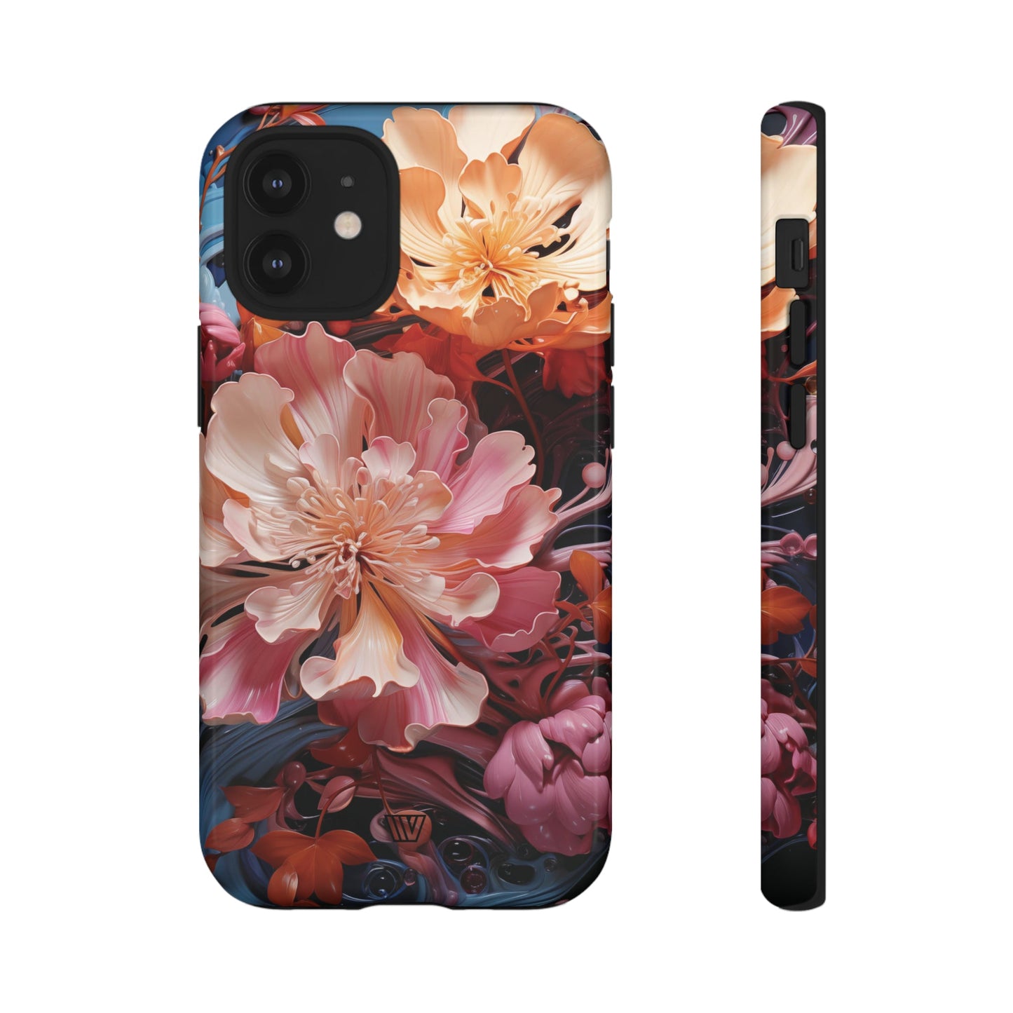 Paint Swirl Flowers | Tough Phone Case, view 2048 — Soul Flow Apparel