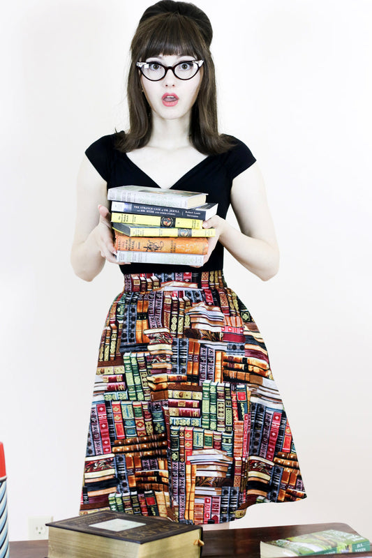 Don't Judge a Book By Its Cover A-Line Skirt — Soul Flow Apparel