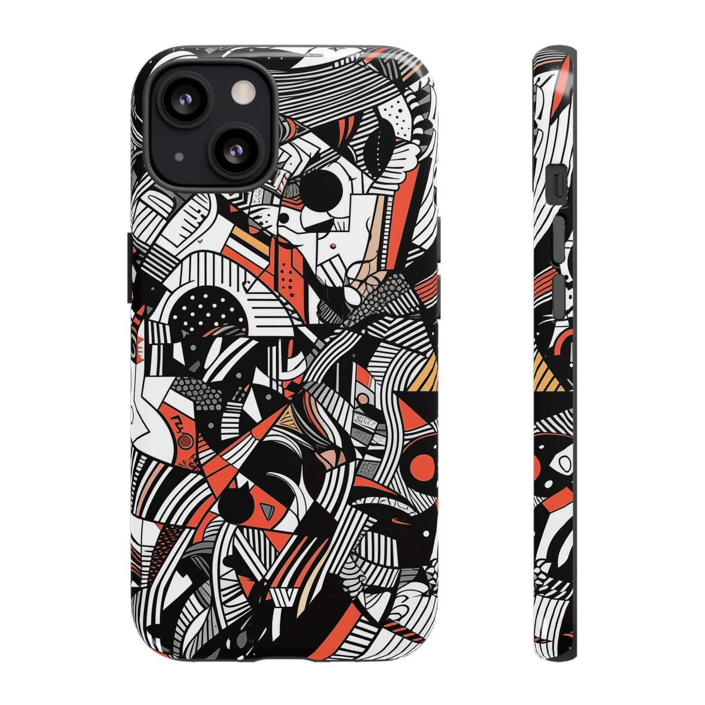 Abstract Doodle #3 | Tough Phone Case, view 2048 — Soul Flow Apparel