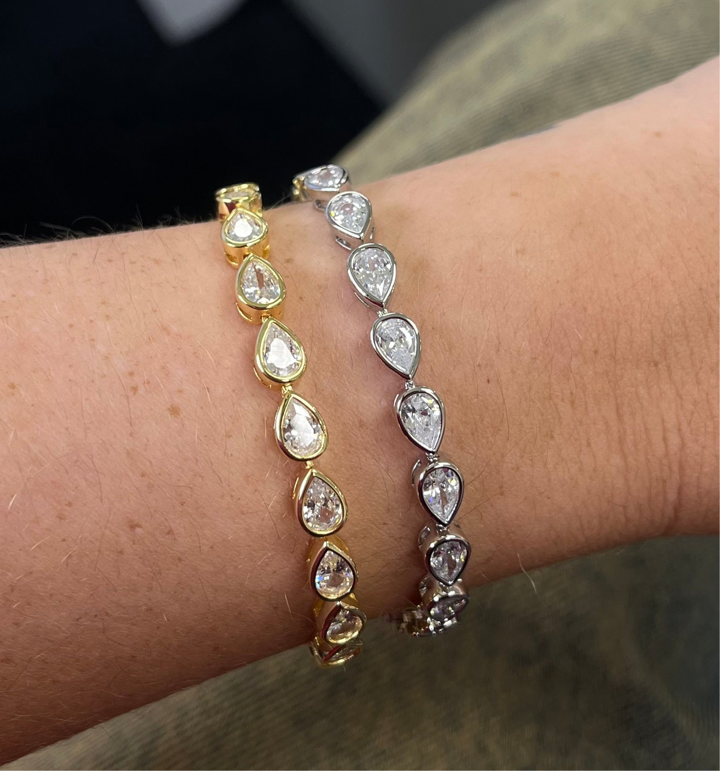 Ines Raindrop Tennis Bracelet — Soul Flow Apparel