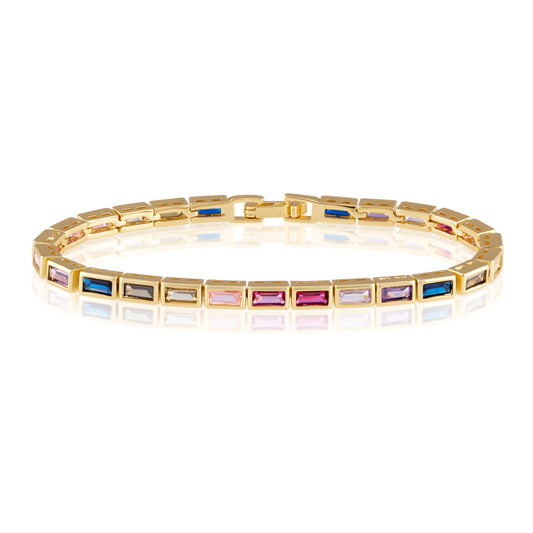 Lainey Rainbow Tennis Bracelet — Soul Flow Apparel