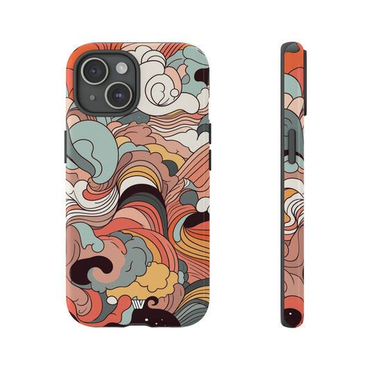 Abstract Doodle Clouds | Tough Phone Case, view 2048 — Soul Flow Apparel