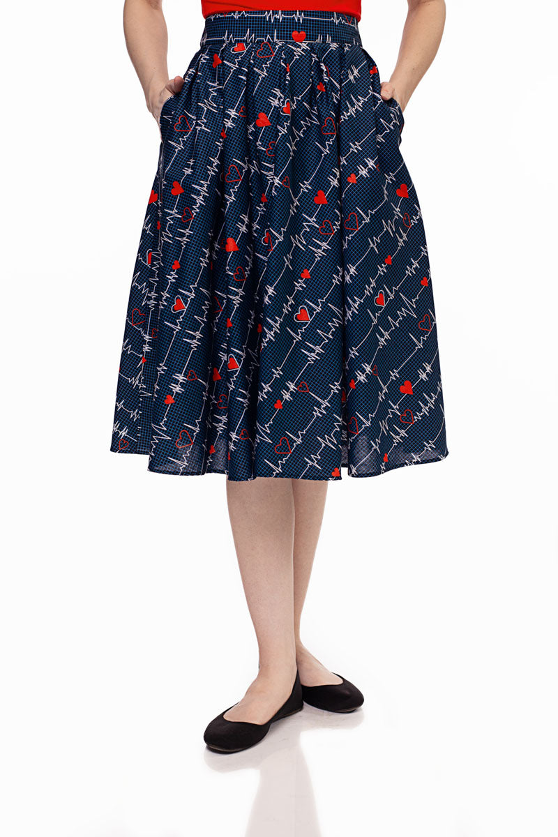 Doris Skirt in Heartbreaker - Small Only — Soul Flow Apparel