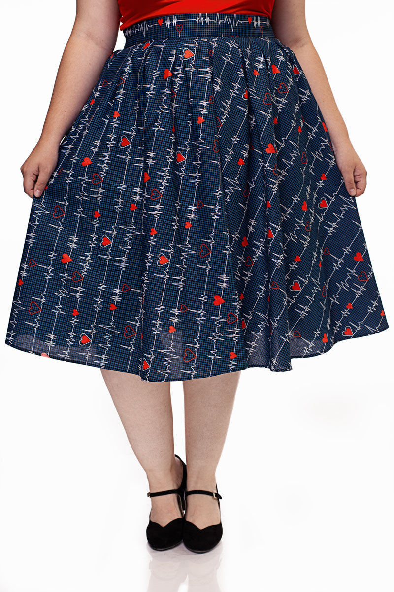 Doris Skirt in Heartbreaker - Small Only in p — Soul Flow Apparel