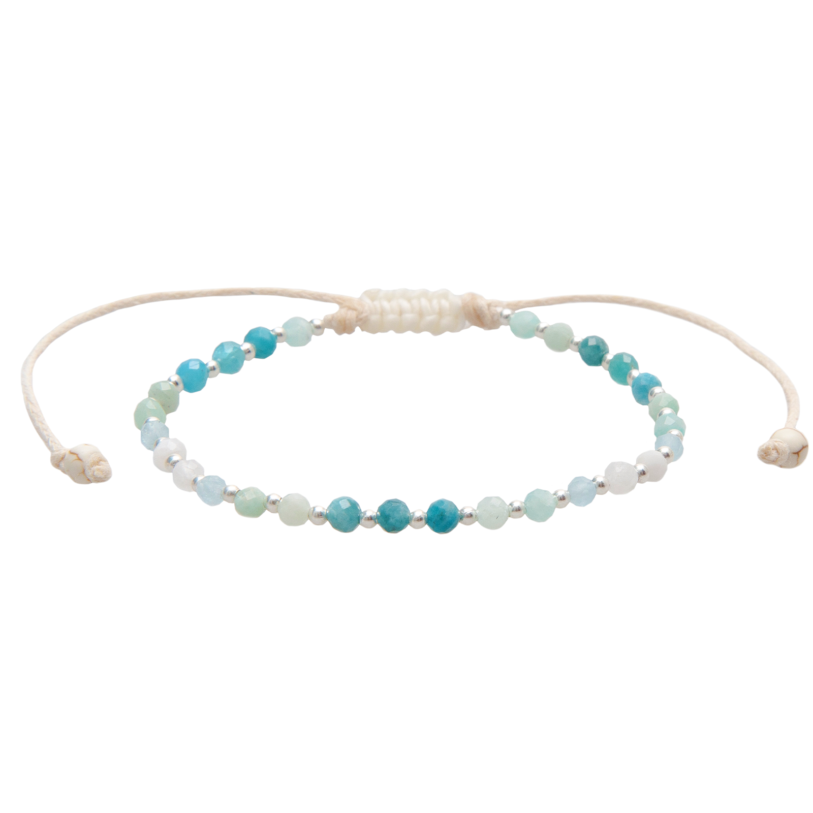 Moon & Sea 3mm Metal Accent Bracelet, view 1 — Soul Flow Apparel