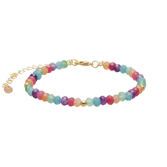 Lucky Charm 3mm Metal Accent Bracelet, view 1 — Soul Flow Apparel
