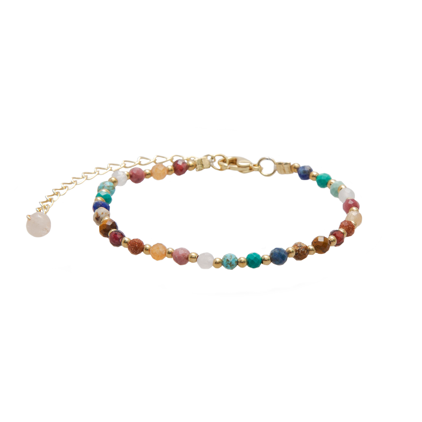 Master Healer 3mm Metal Accent Bracelet, view 1 — Soul Flow Apparel