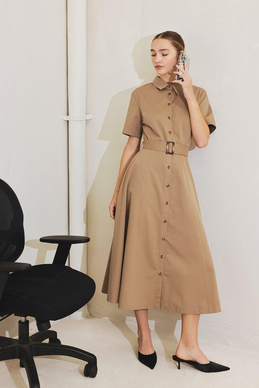 Lucky Me Woven Midi Dress — Soul Flow Apparel