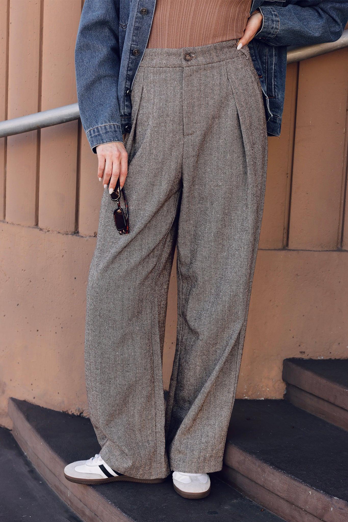 Vibrant Daze Woolen Pants, view 3 — Soul Flow Apparel