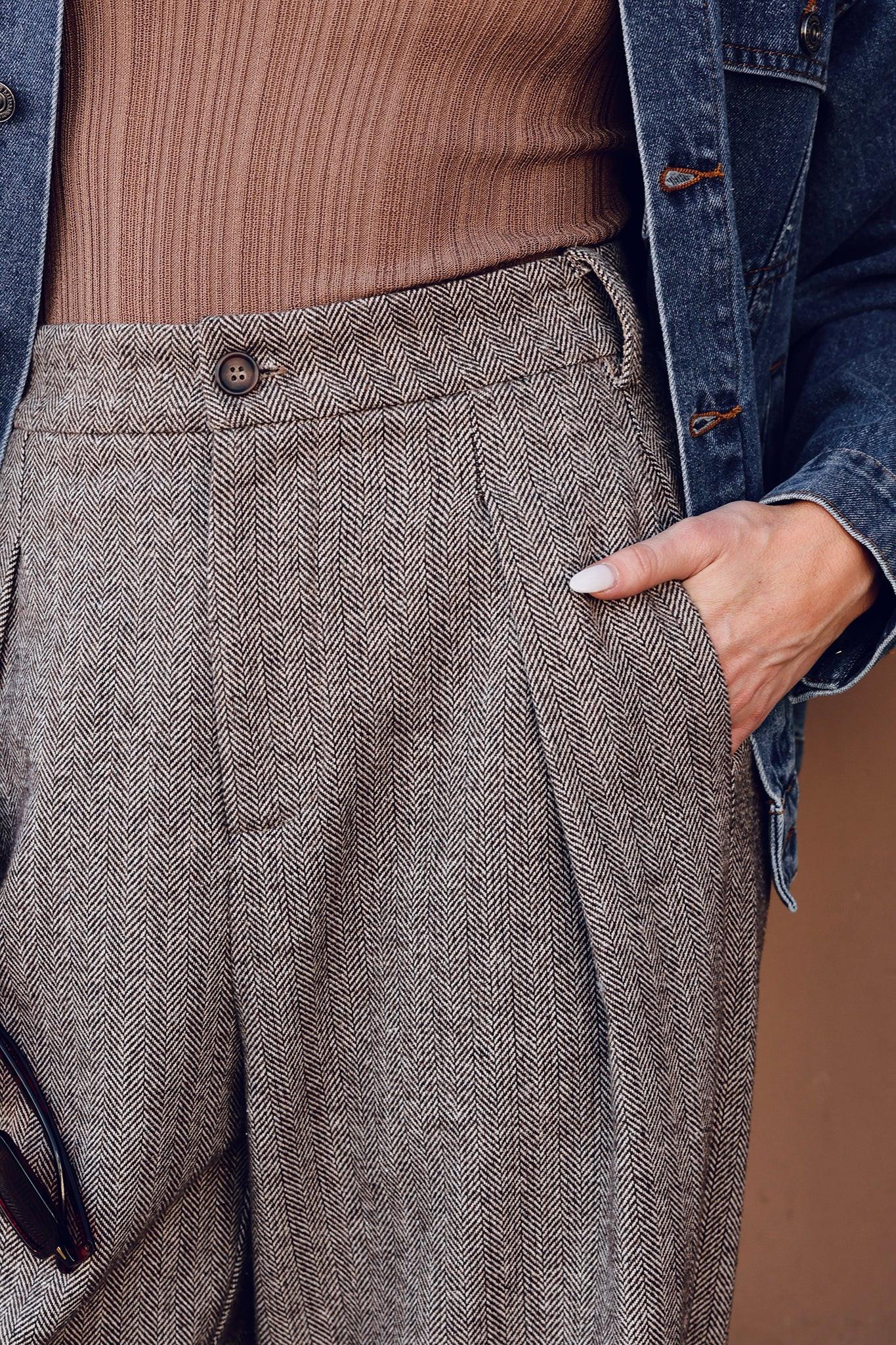 Vibrant Daze Woolen Pants, view 3 — Soul Flow Apparel