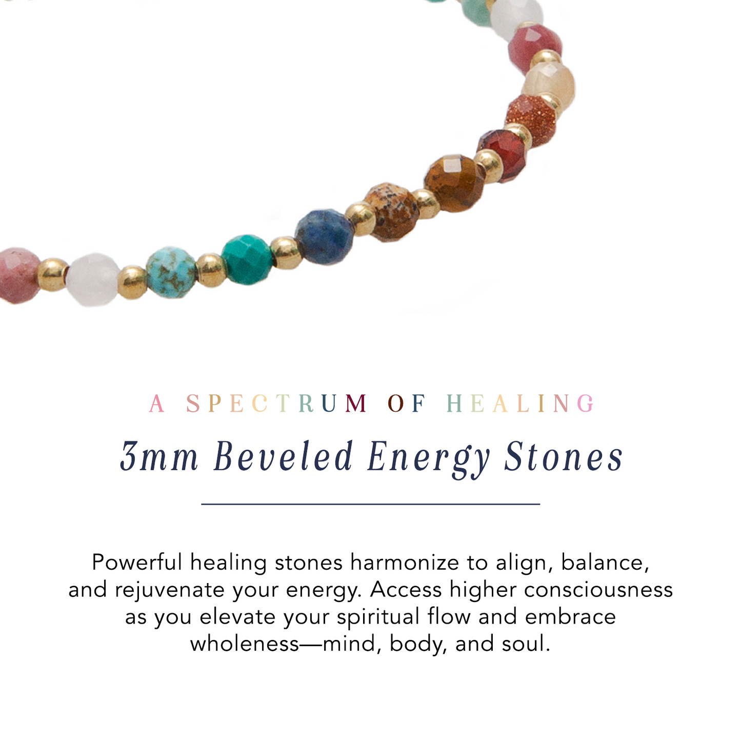 Master Healer 3mm Metal Accent Bracelet — Soul Flow Apparel