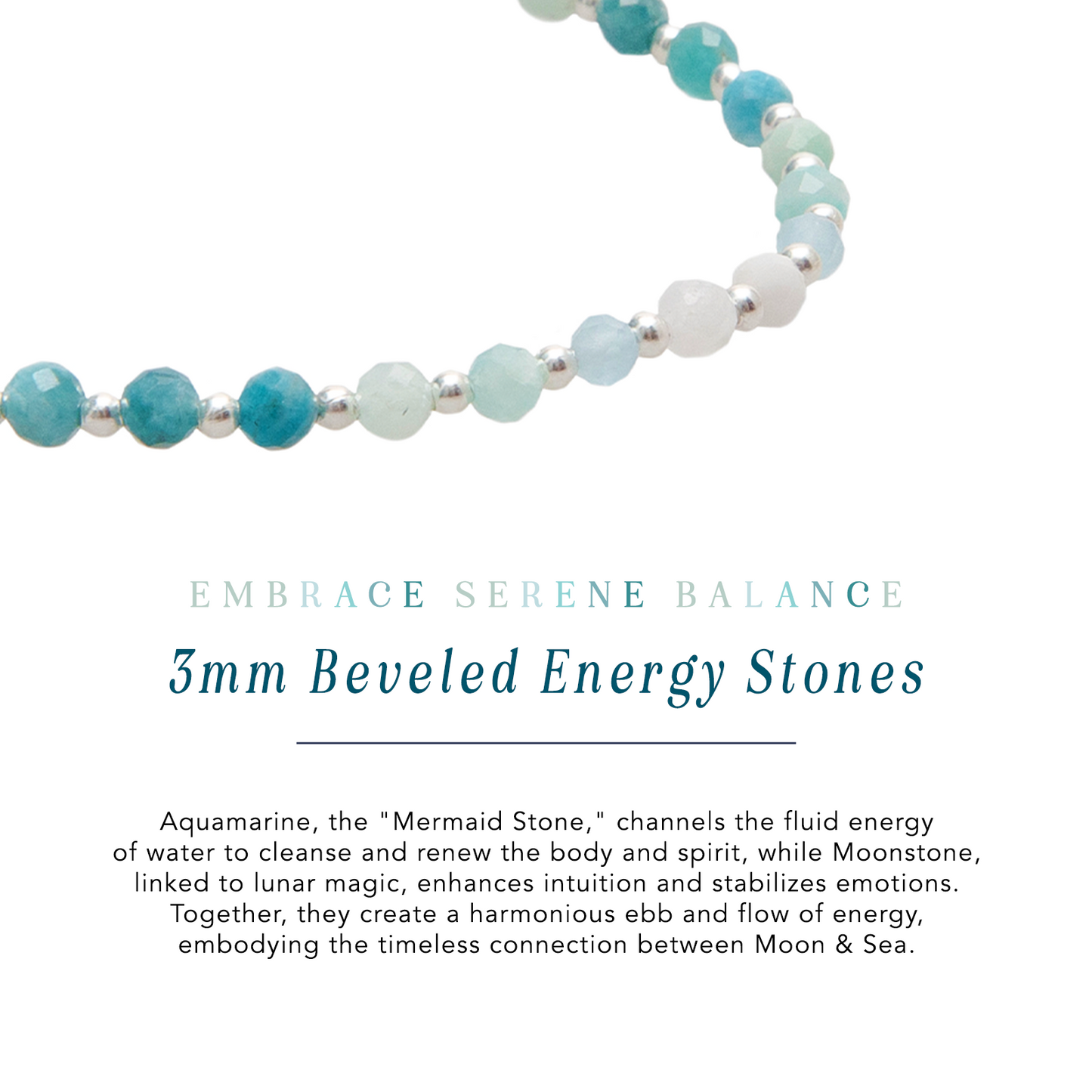 Moon & Sea 3mm Metal Accent Bracelet — Soul Flow Apparel