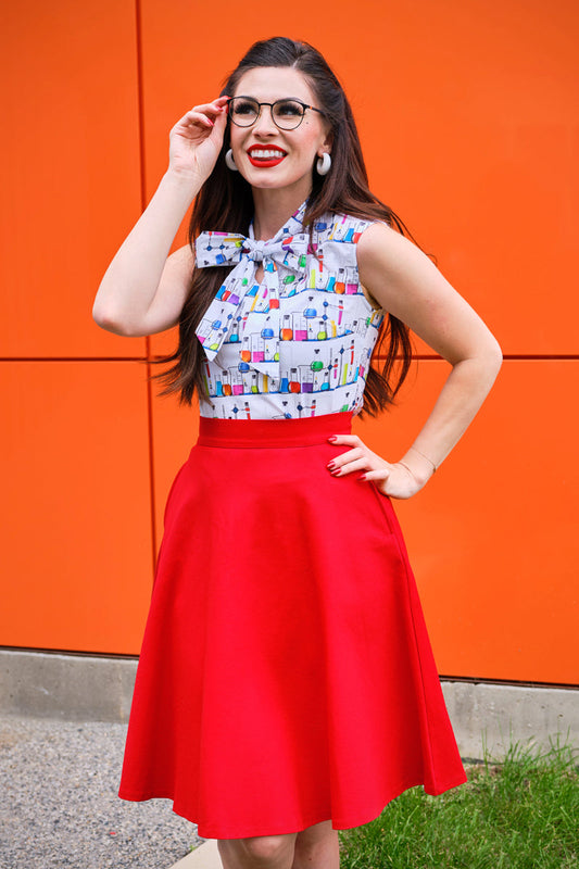 Charlotte Skirt in Red — Soul Flow Apparel