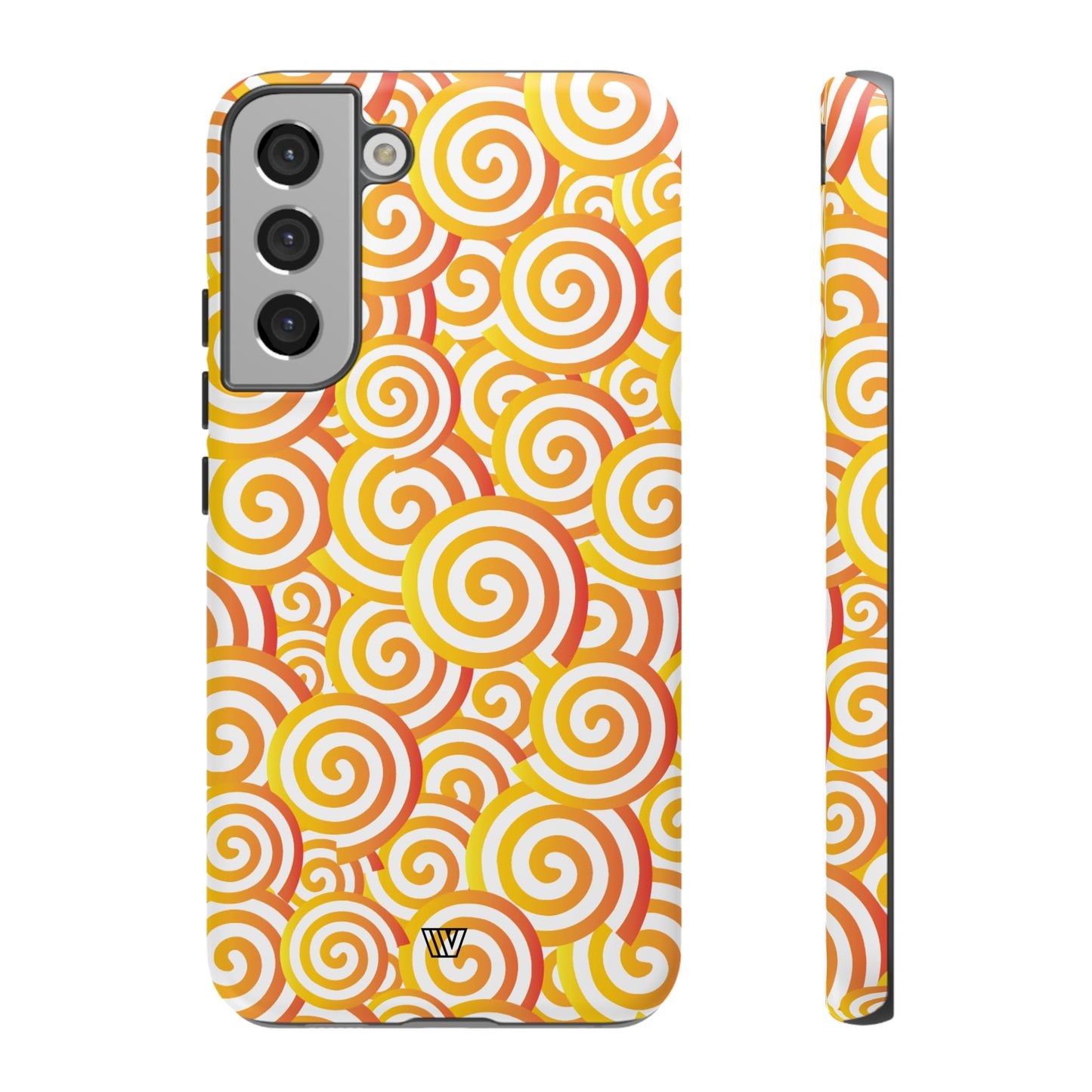 Abstract Spiral Orange | Tough Phone Case, view 2048 — Soul Flow Apparel