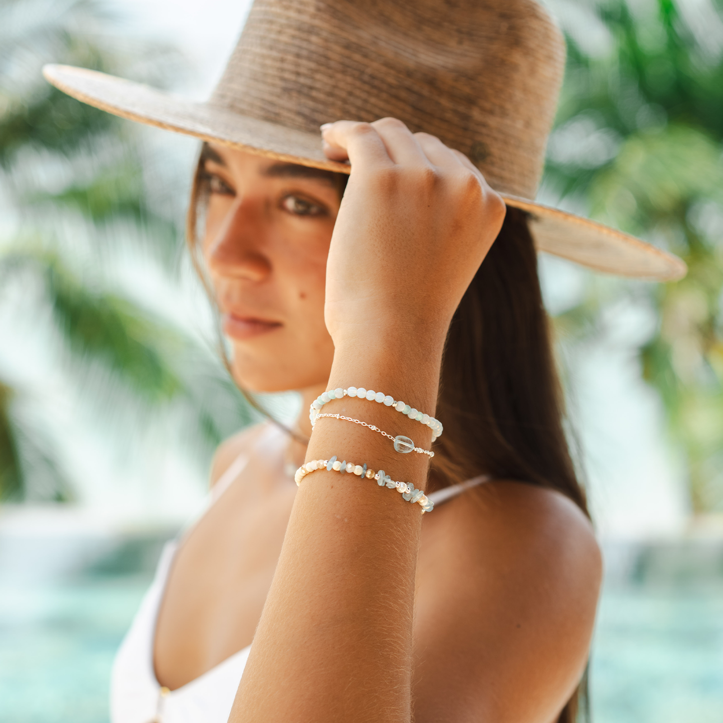 Intuition + Inner Peace 4mm Healing Bracelet, view 1 — Soul Flow Apparel