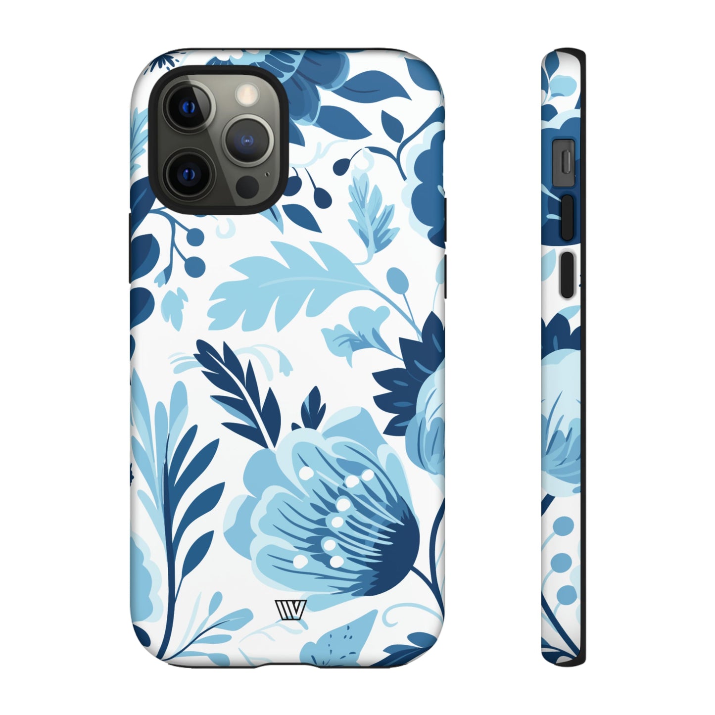 Blue White Flowers | Tough Phone Case, view 2048 — Soul Flow Apparel