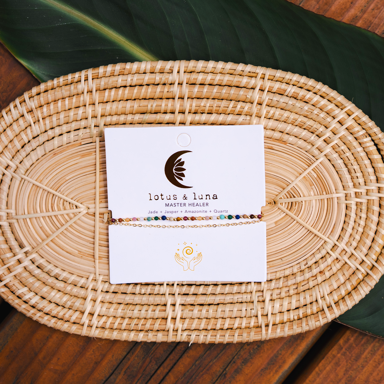 Master Healer 2mm Layered Healing Bracelet, view 7 — Soul Flow Apparel