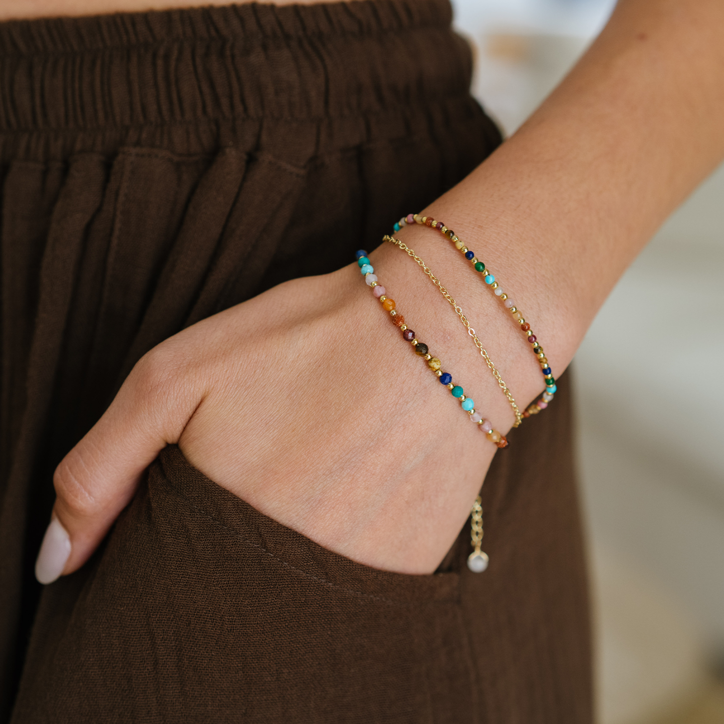 Master Healer 2mm Layered Healing Bracelet, view 9 — Soul Flow Apparel