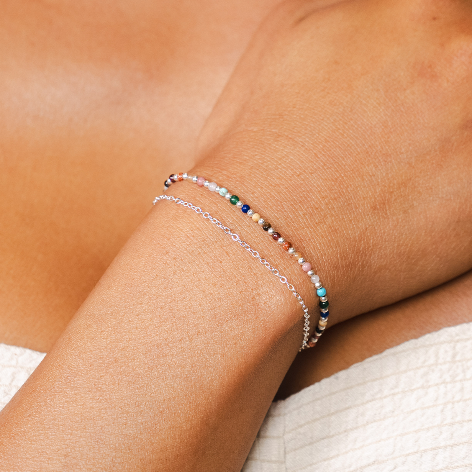 Master Healer 2mm Layered Healing Bracelet, view 6 — Soul Flow Apparel
