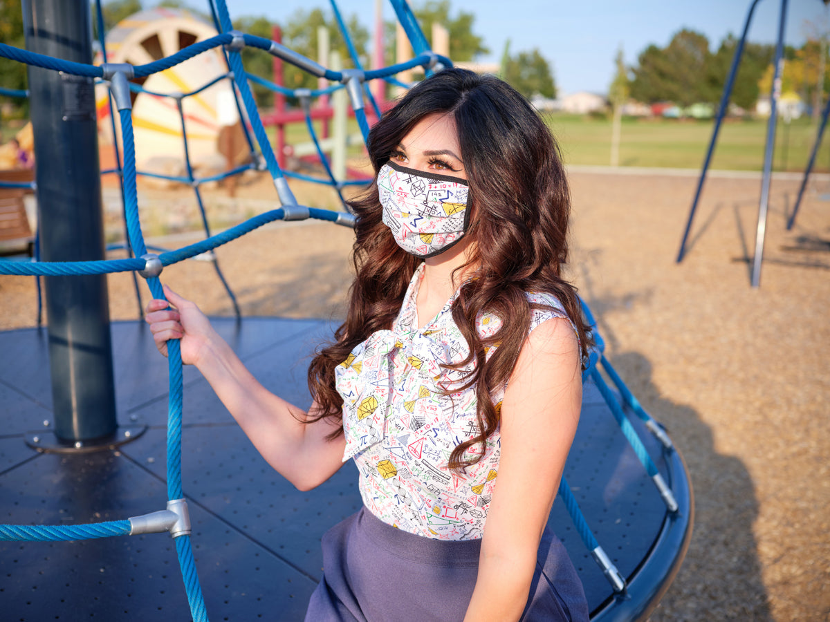 Celestial / Math Reversible Cotton Mask — Soul Flow Apparel