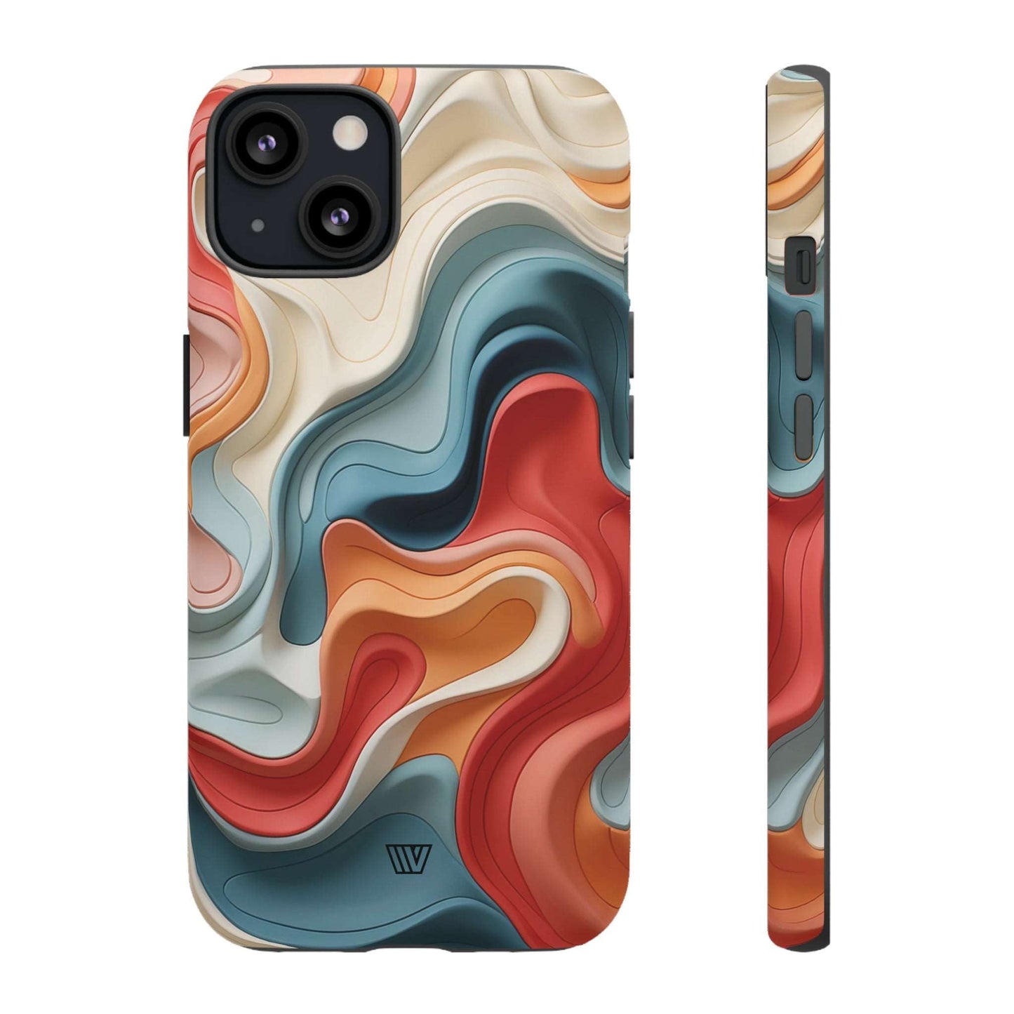 3d Colorful Clay | Tough Phone Case, view 2048 — Soul Flow Apparel