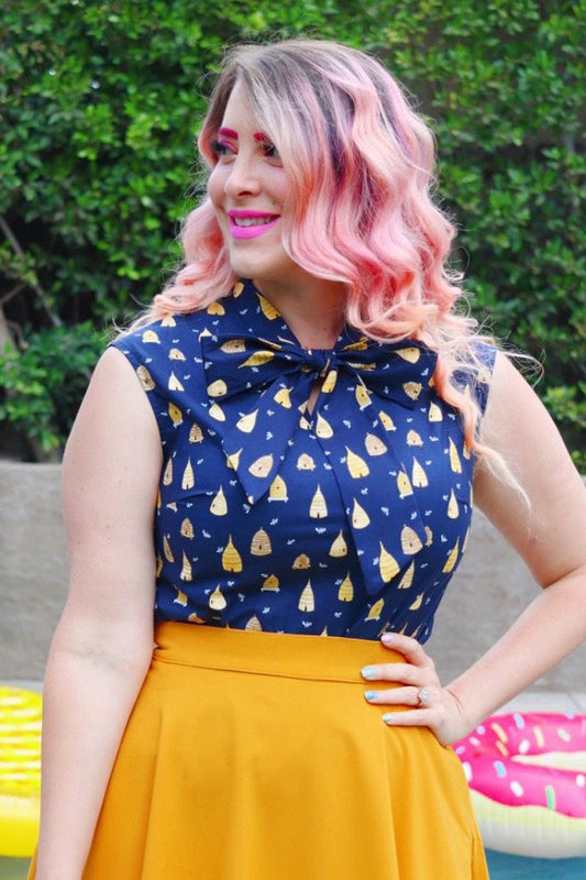 Beehive Bow Top — Soul Flow Apparel