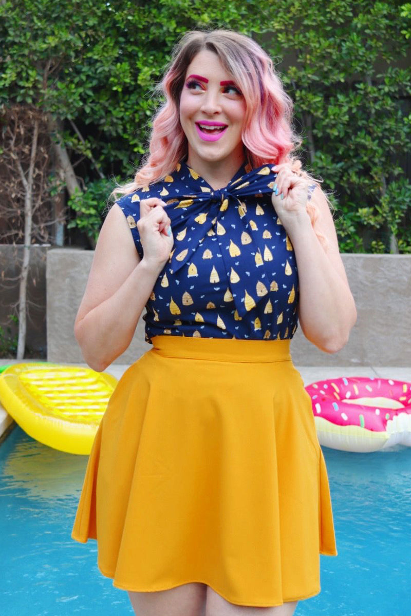 Beehive Bow Top — Soul Flow Apparel