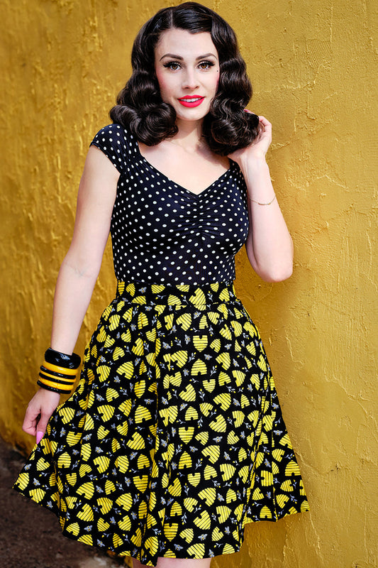 Honey Hives A-Line Skirt — Soul Flow Apparel