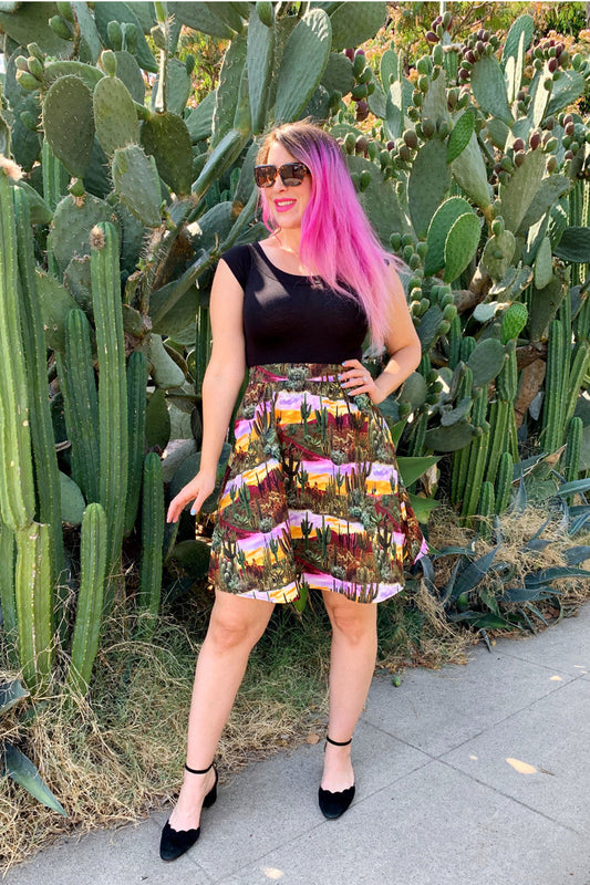 Desert Dreams A-Line Skirt, view 4 — Soul Flow Apparel