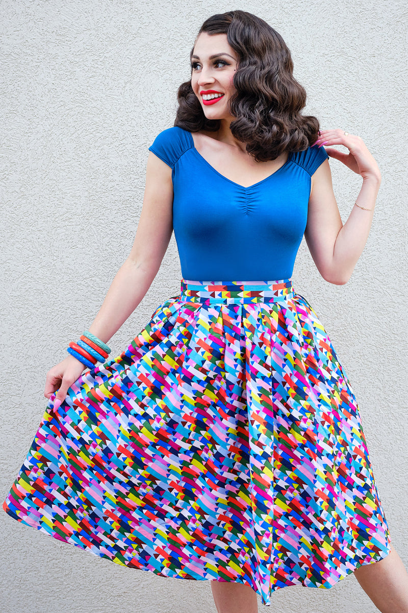 Isabel Top in Peacock Blue — Soul Flow Apparel