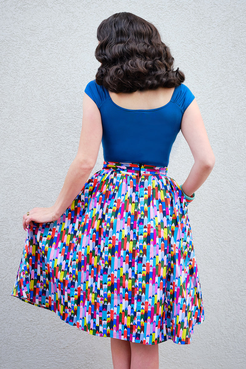 Isabel Top in Peacock Blue — Soul Flow Apparel