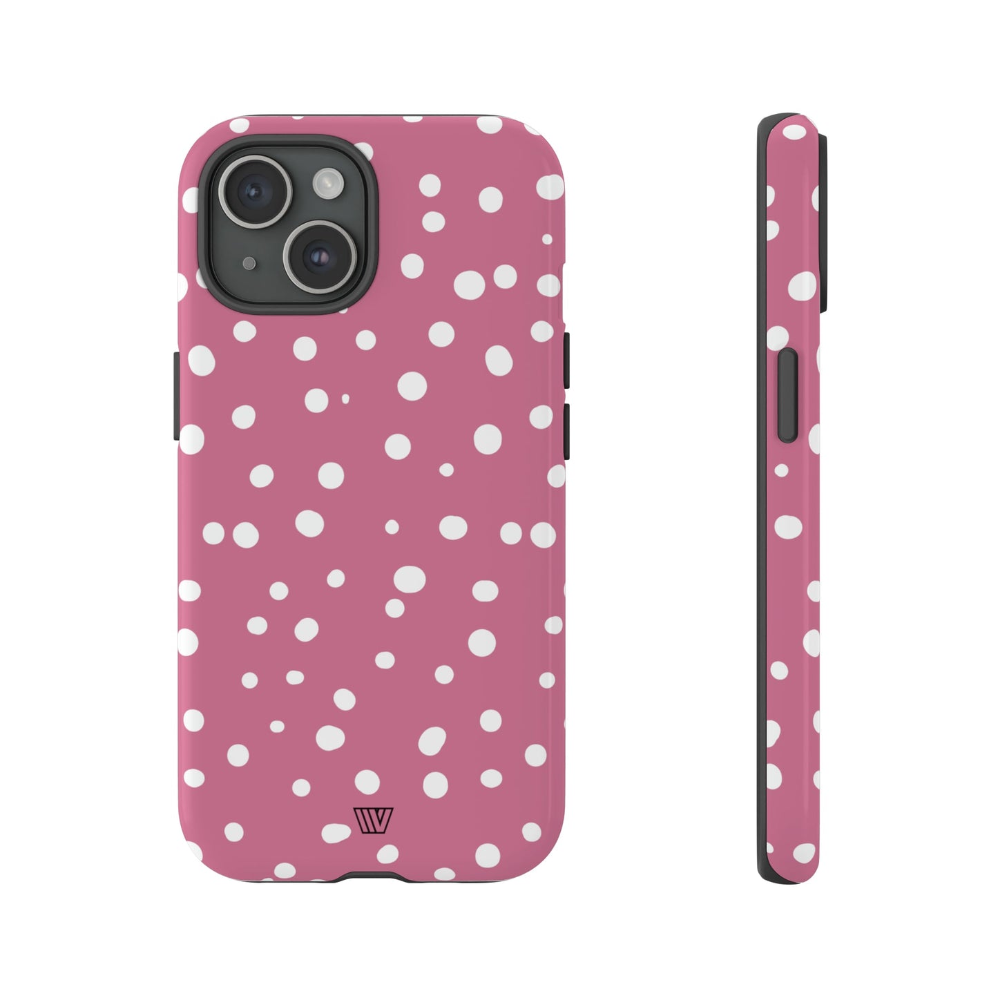 Blush Red Dots | Tough Phone Case, view 2048 — Soul Flow Apparel