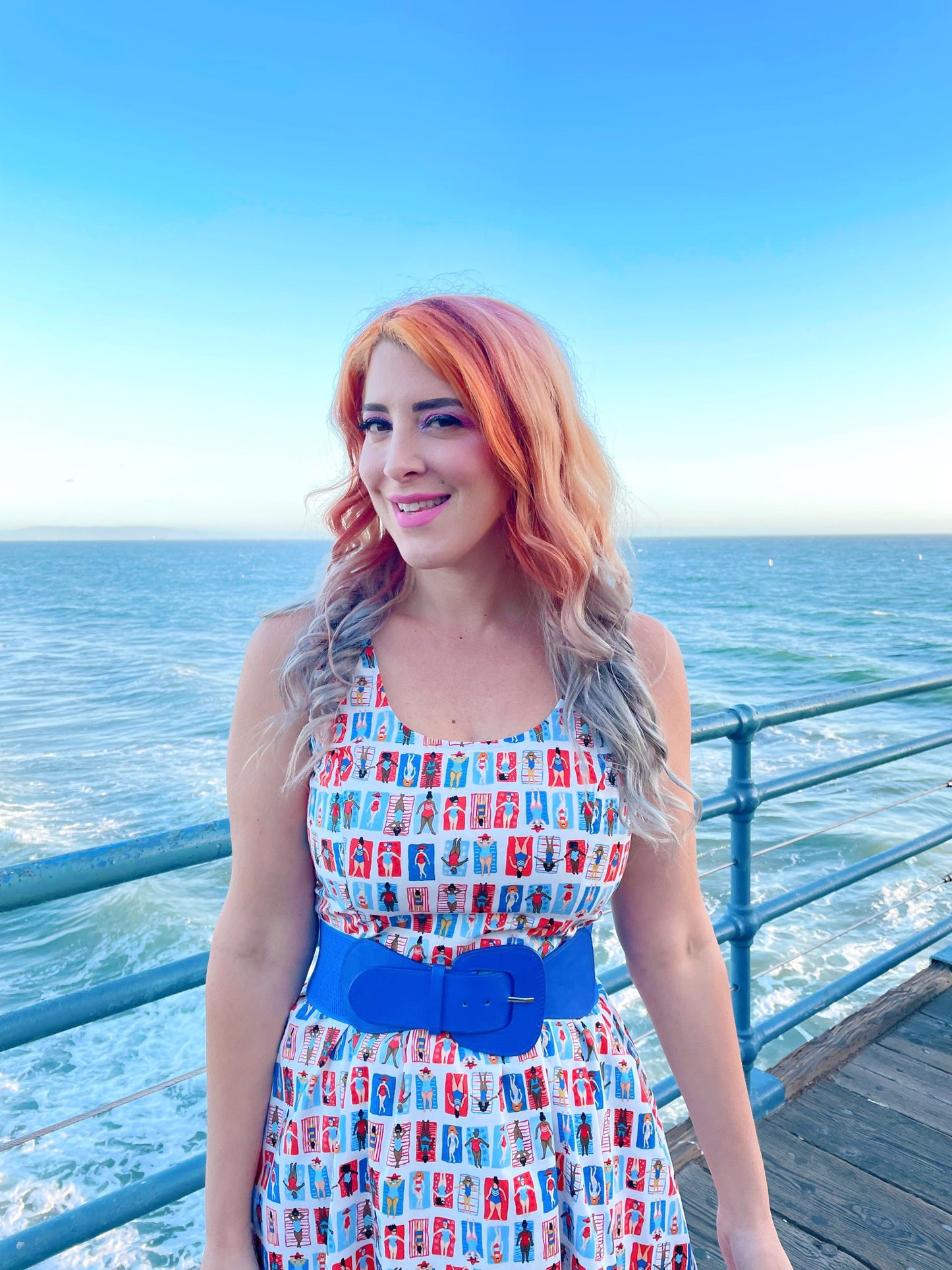Sunny Days Fit & Flare Dress - Large Only, view 6 — Soul Flow Apparel