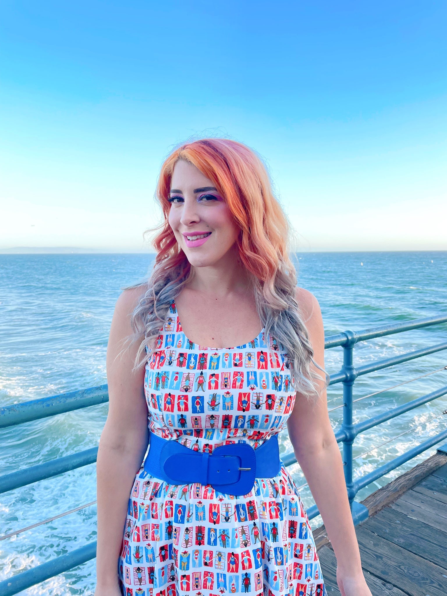 Sunny Days Fit & Flare Dress - Large Only, view 6 — Soul Flow Apparel
