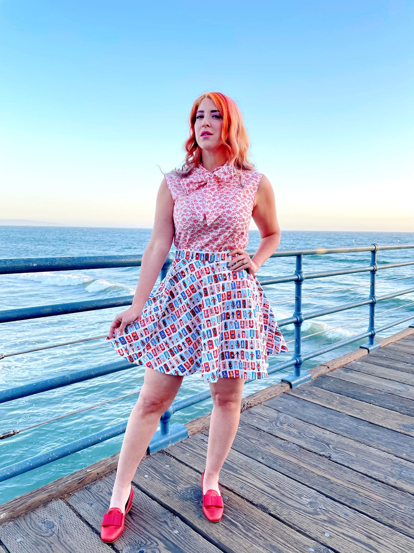 Umbrella Bow Top - Plus Sizes Only, view 3 — Soul Flow Apparel