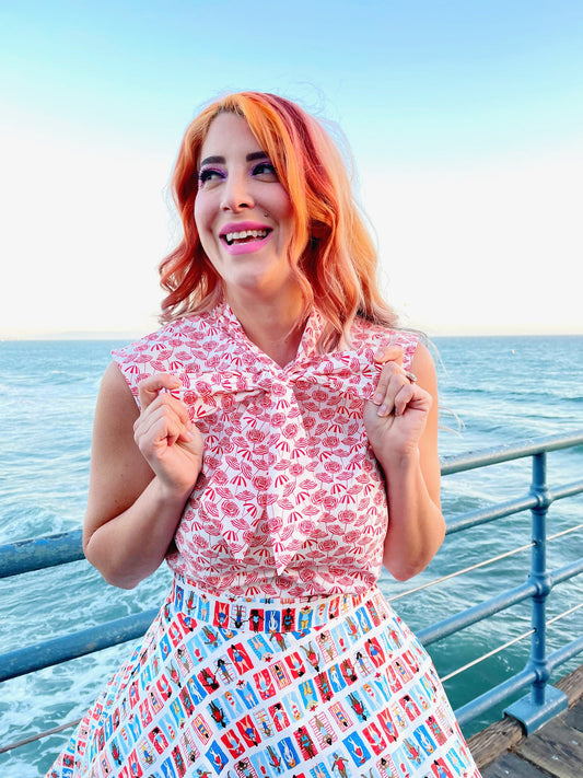 Umbrella Bow Top - Plus Sizes Only, view 5 — Soul Flow Apparel