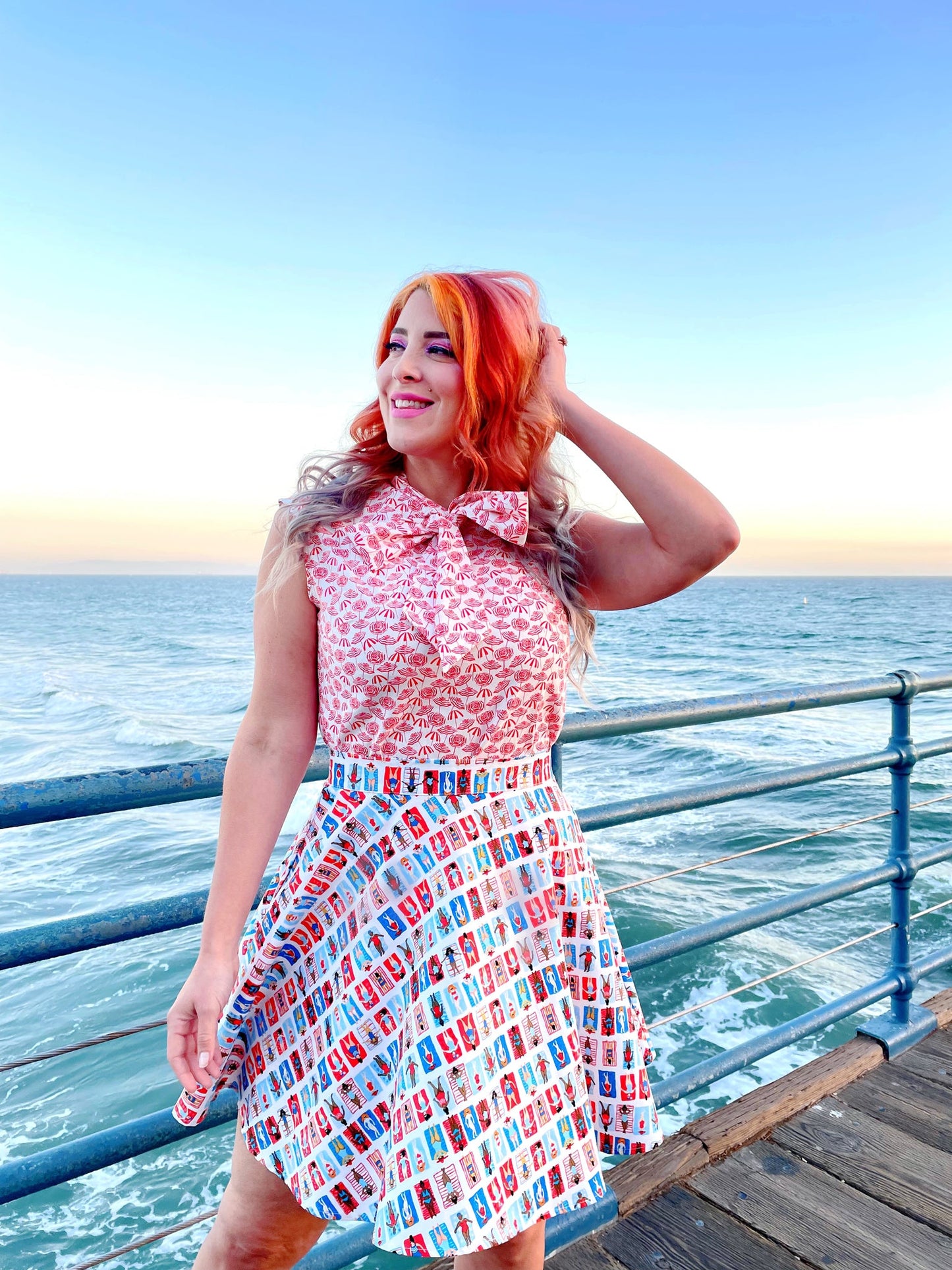 Umbrella Bow Top - Plus Sizes Only, view 7 — Soul Flow Apparel