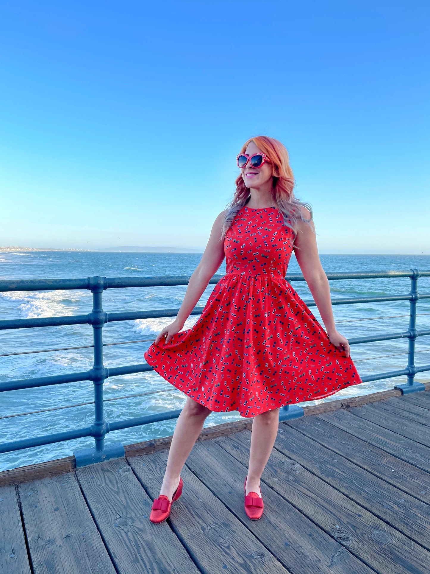 Sunglasses Vintage Dress, view 2 — Soul Flow Apparel