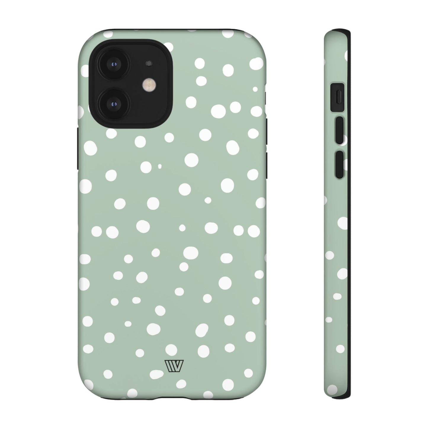 Pastel Green Dots | Tough Phone Case, view 2048 — Soul Flow Apparel