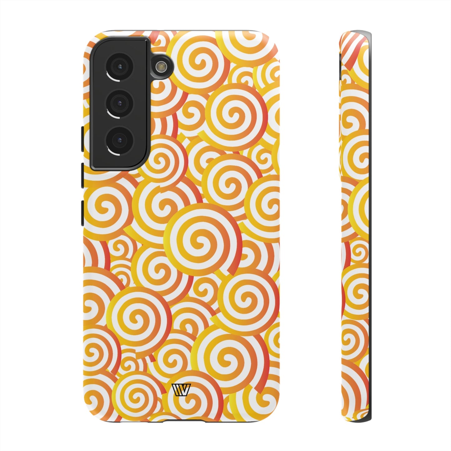 Abstract Spiral Orange | Tough Phone Case, view 2048 — Soul Flow Apparel