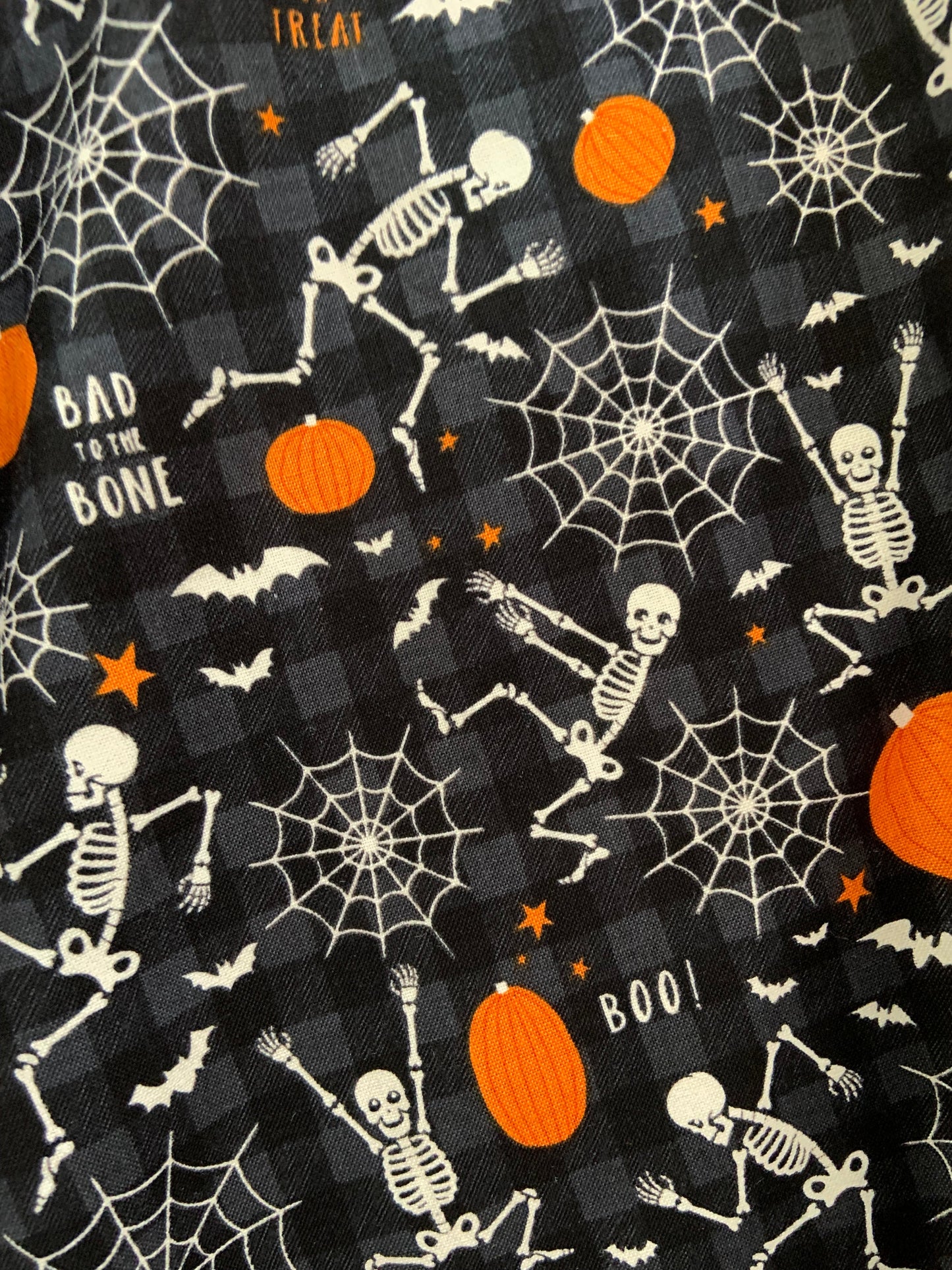 Glow in the Dark Dancing Bones Skater Skirt, view 2 — Soul Flow Apparel
