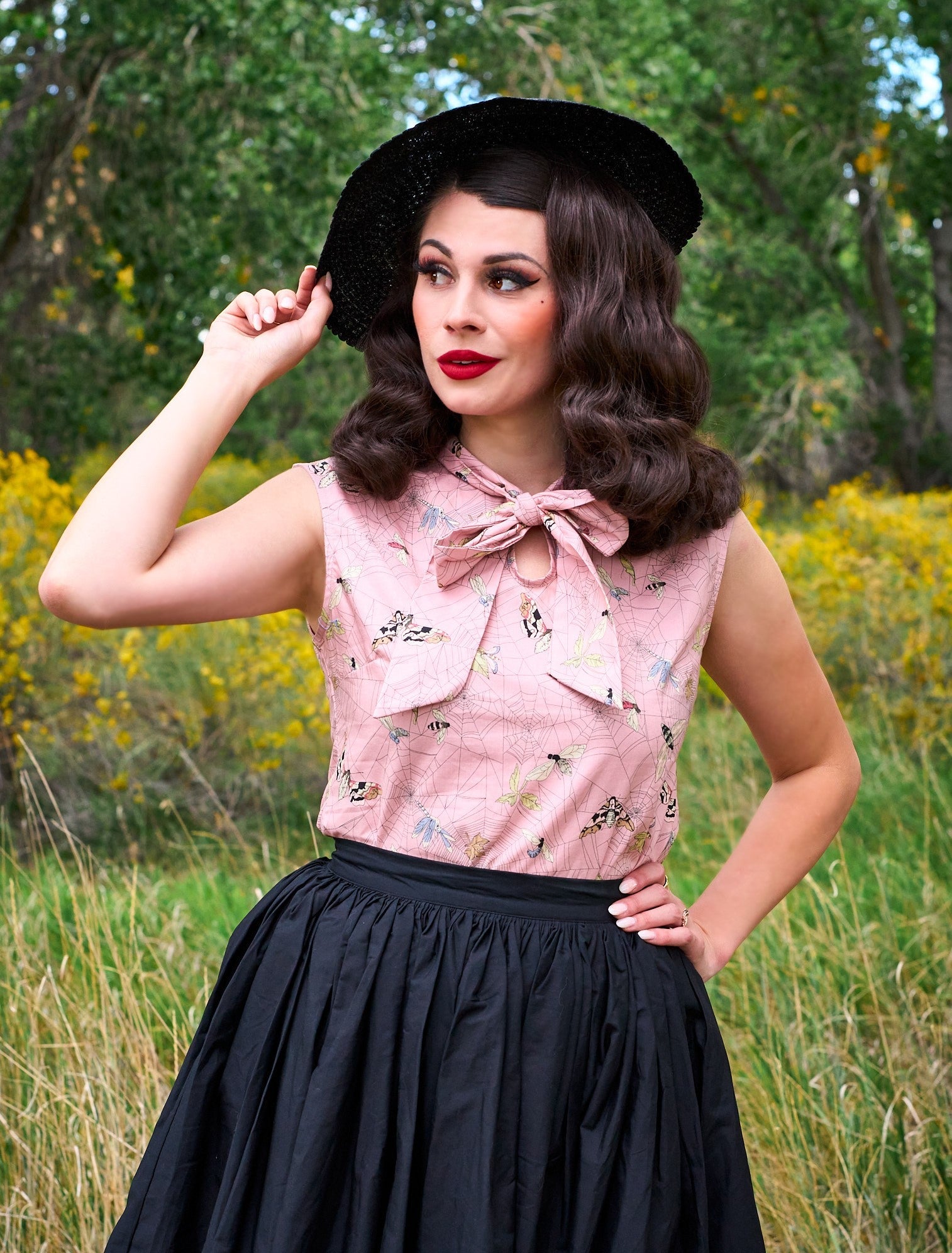 Peggy Swing Skirt in Black — Soul Flow Apparel
