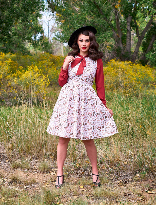 Butterfly Vintage Dress in Cream — Soul Flow Apparel