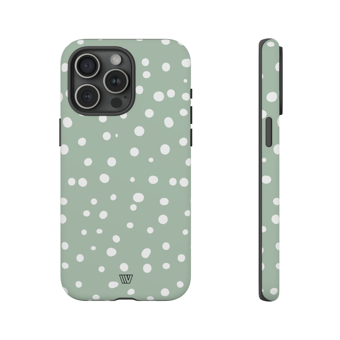 Pastel Green Dots | Tough Phone Case, view 2048 — Soul Flow Apparel
