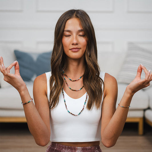 Master Healer 4mm Healing Necklace, view 4 — Soul Flow Apparel