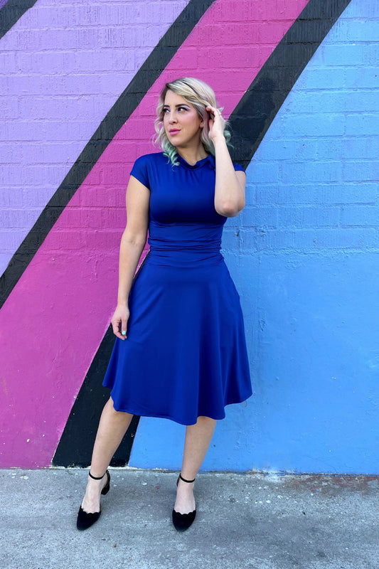 Bombshell Dress in Royal Blue — Soul Flow Apparel