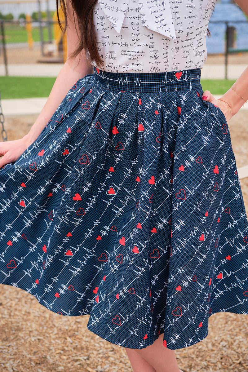 Doris Skirt in Heartbreaker - Small Only — Soul Flow Apparel