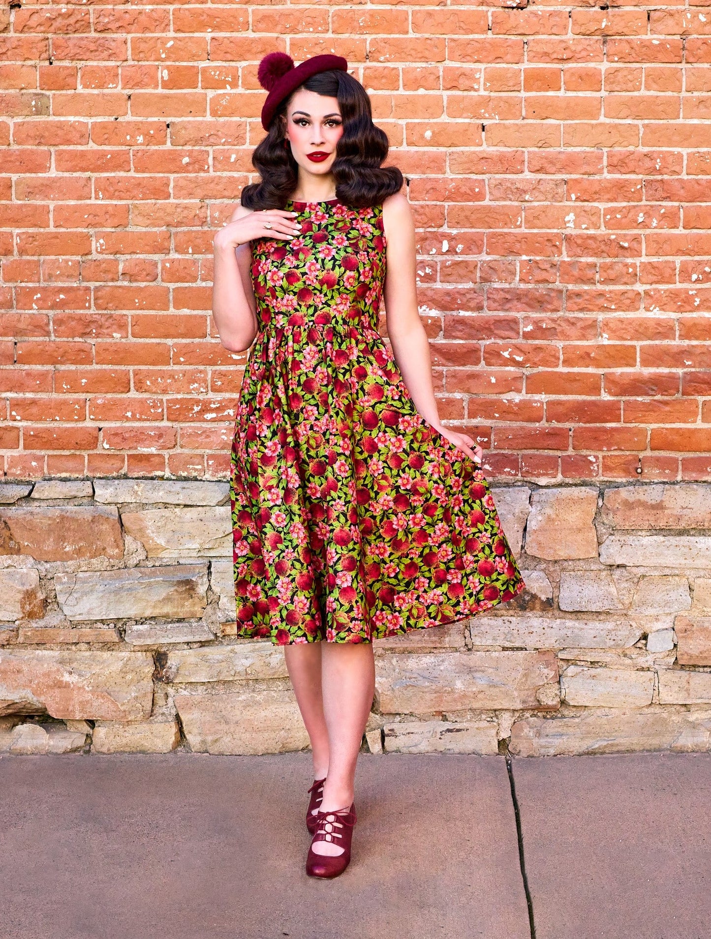 Pomegranate Midi Dress — Soul Flow Apparel